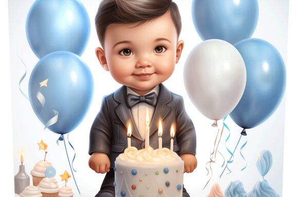 Birthday Baby Boy Tumbler Wrap  Tumbler Wrap Sublimation