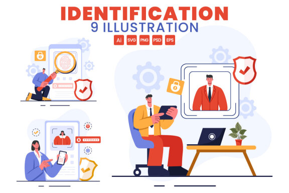 9 Identification Card Illustration