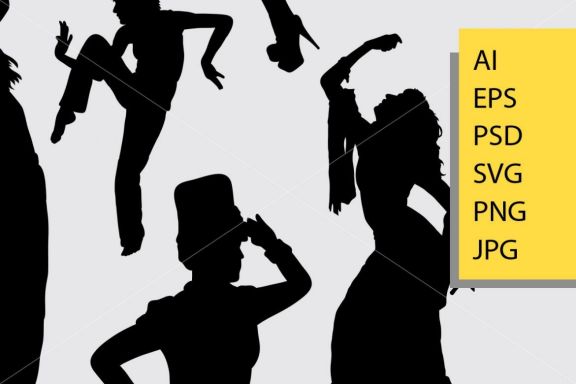 People action 1 silhouette