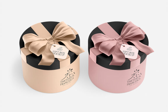 Gift Box Mockup Set
