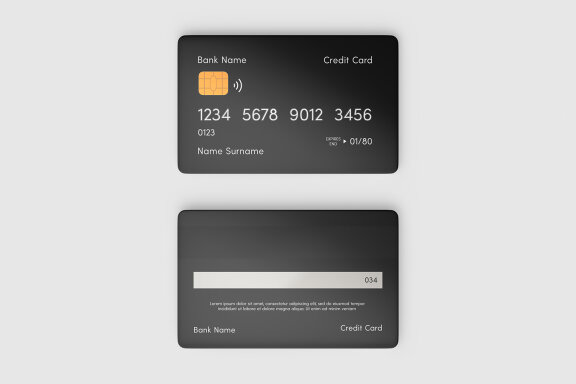 Credit Card Mockup Set