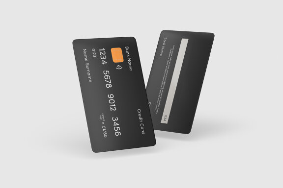 Credit Card Mockup Set