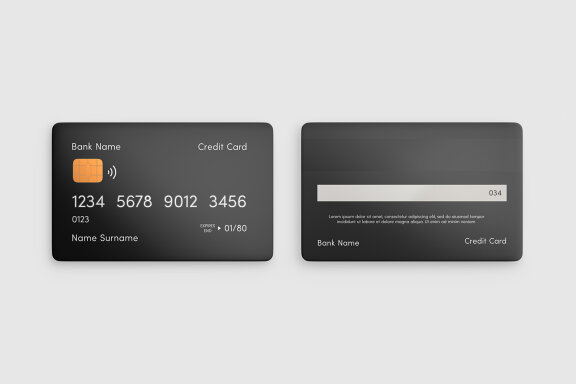 Credit Card Mockup Set