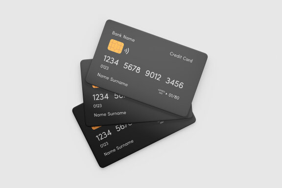 Credit Card Mockup Set