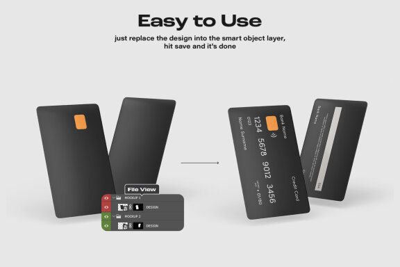 Credit Card Mockup Set