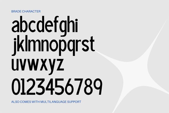 Brade - Logo Font