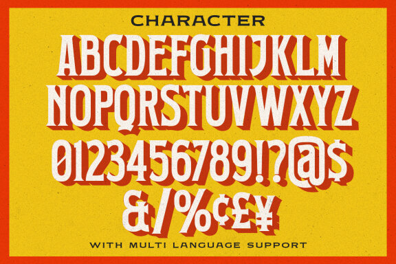 The Scriledge Layered Display Font