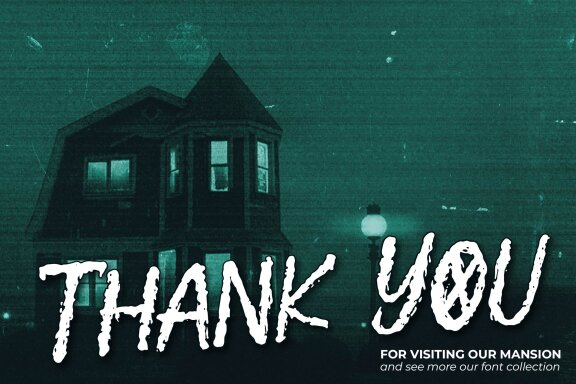 Wrong Mansion | Horror Font