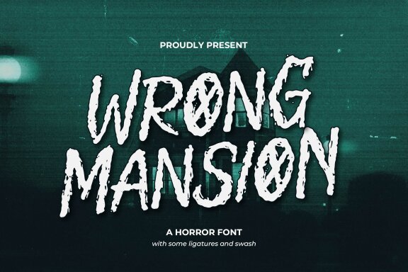 Wrong Mansion | Horror Font