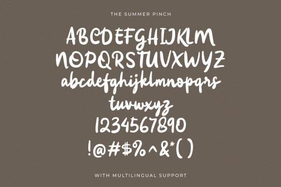 The Summer Pinch Handwritten