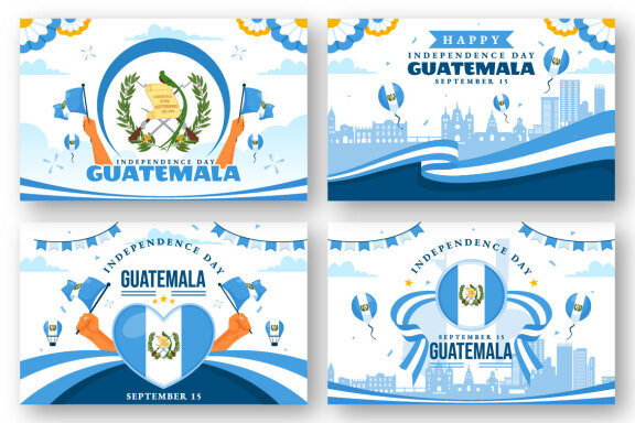 12 Guatemala Independence Day Illustration