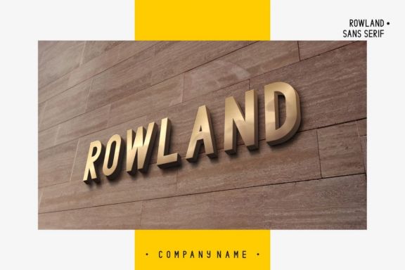 Rowland Sans serif font