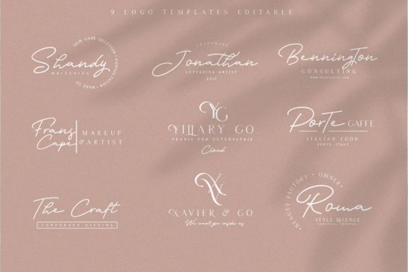 Anetha Faith Signature Font Duo Serif