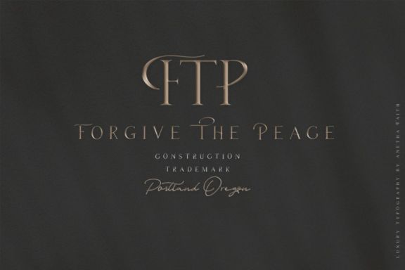 Anetha Faith Signature Font Duo Serif