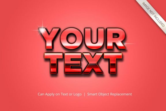  3D Mockup Text Effect Style