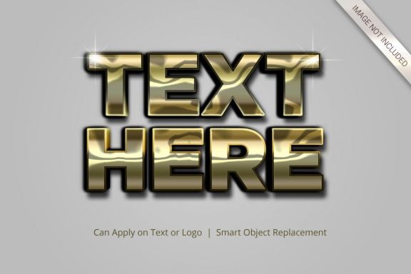  3D Mockup Text Effect Style