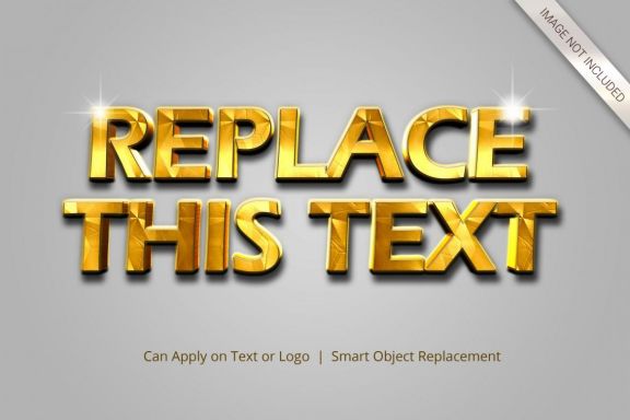  3D Mockup Text Effect Style