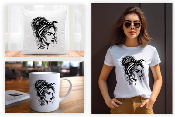 4th July American Day SVG Clipart, Woman Sublimation t-shirt Design