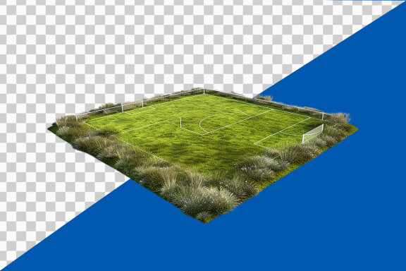 Football Field on transparent background PNG image