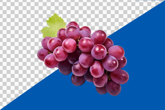Bunch of grapes on transparent background PNG image