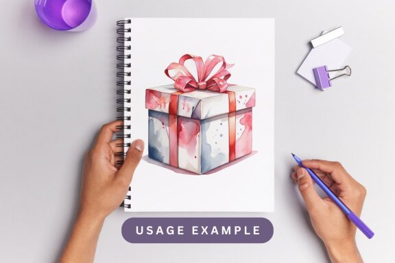 watercolor illustration gift set