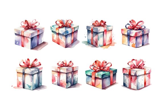 watercolor illustration gift set