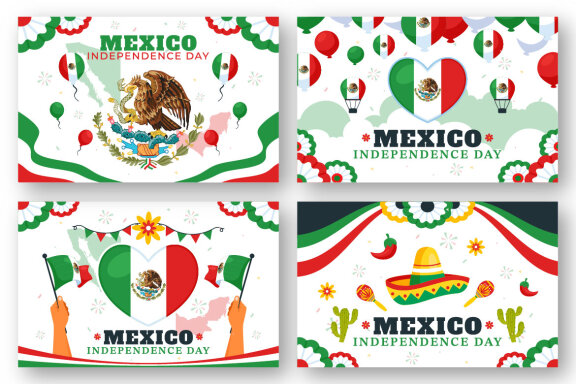 12 Mexico Independence Day Illustration