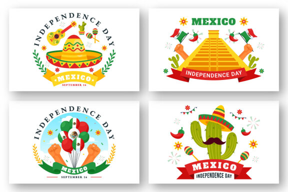 12 Mexico Independence Day Illustration