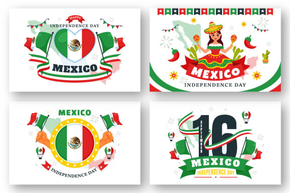 12 Mexico Independence Day Illustration