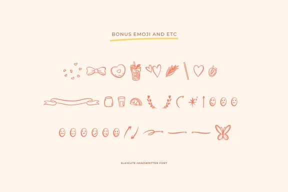 Slaycute | Cute Handwritten Font