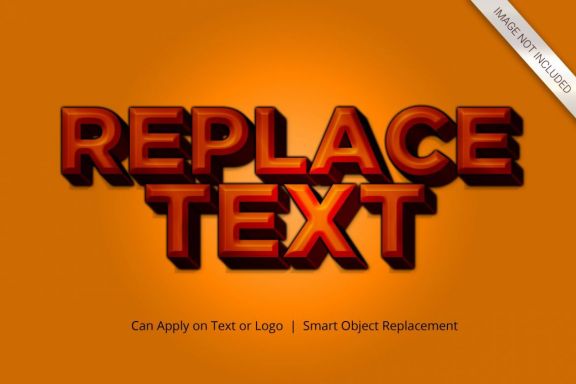 3D Mockup Text Effect Style