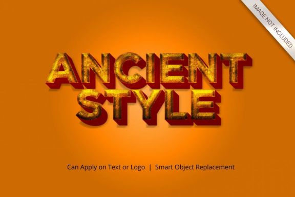 3D Mockup Text Effect Style