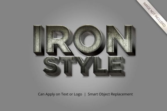 3D Mockup Text Effect Style