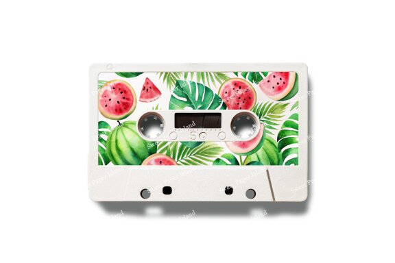 Pack Of 8 Digital Papers - Watermelon Garden In Watercolor