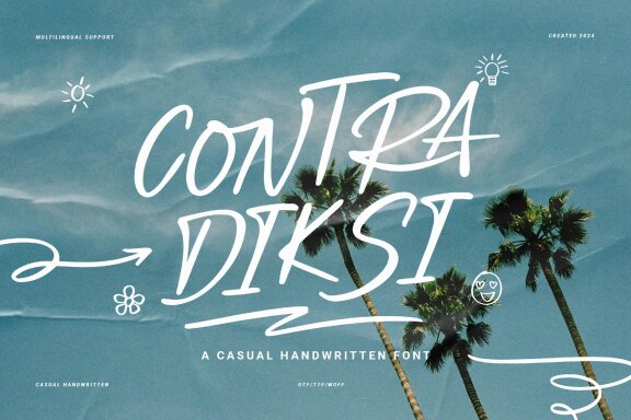 Contra Diksi | Casual Handwritten Font
