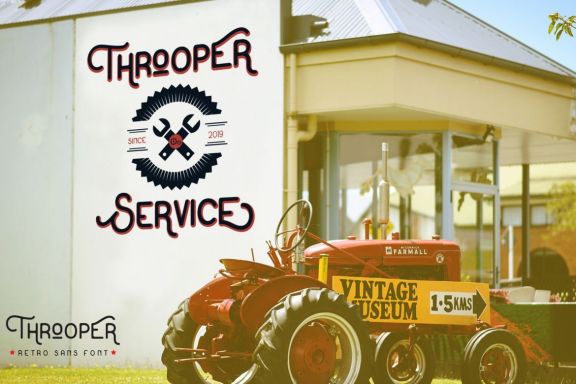 Throoper Retro Font