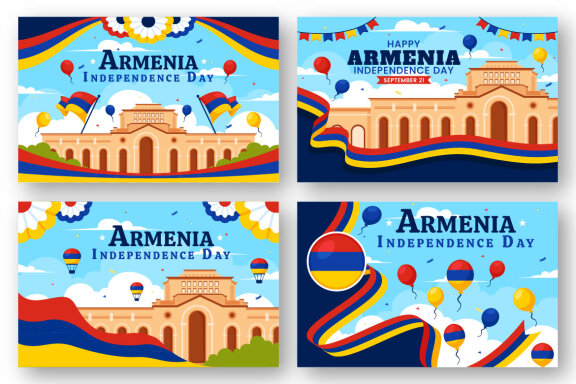 12 Armenia Independence Day Illustration