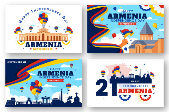 12 Armenia Independence Day Illustration