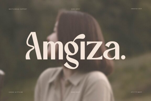 Amgiza | Casual Stylish Sans Serif