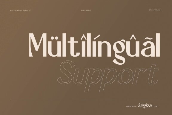 Amgiza | Casual Stylish Sans Serif