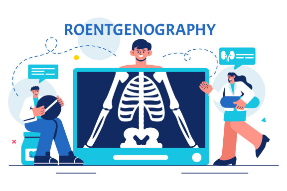 18 Roentgenography Vector Illustration