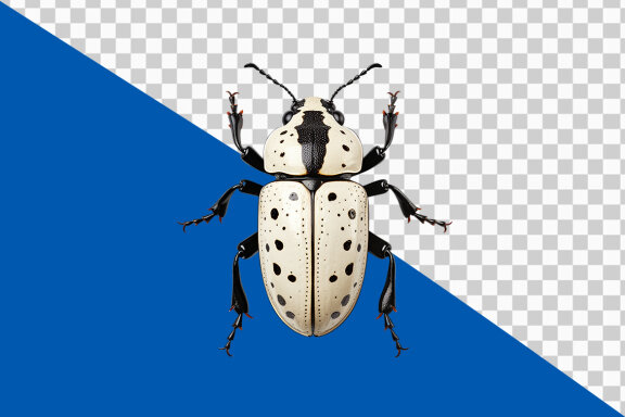 State potato beetle on transparent background PNG image 