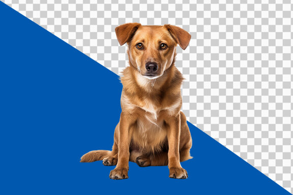 Golden retriever puppy on transparent background PNG image