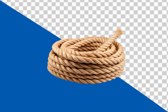 coil of rope on transparent background PNG image