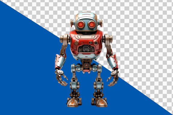 Robot on transparent background PNG image