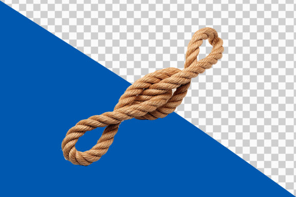 Coil of rope on transparent background PNG image