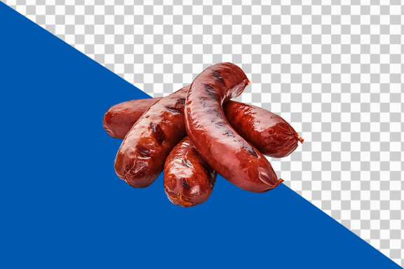 Sausage on transparent background PNG image