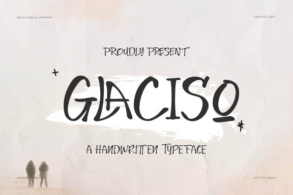 Glaciso | Handwritten Typeface