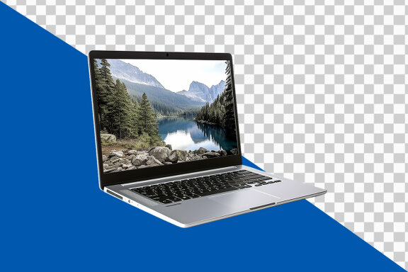 Laptop on transparent background PNG image 