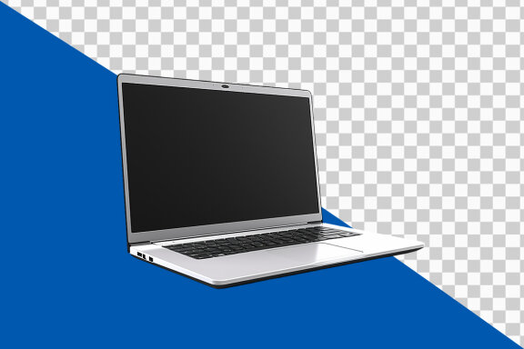 Laptop on transparent background PNG image 